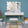 Buy cheap BSCI Certified MDF Wood Touch Screen Mirrored Dresser Table With Led Lights from wholesalers