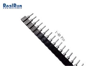 Buy cheap Brass CuZn36Pb3 DIP 40P Female Pin Header 2.54mm Single Row from wholesalers