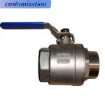 Carbon Stainless Steel 2PC Floating/Trunnion Ball Valve Pn16 for Gas Water Oil