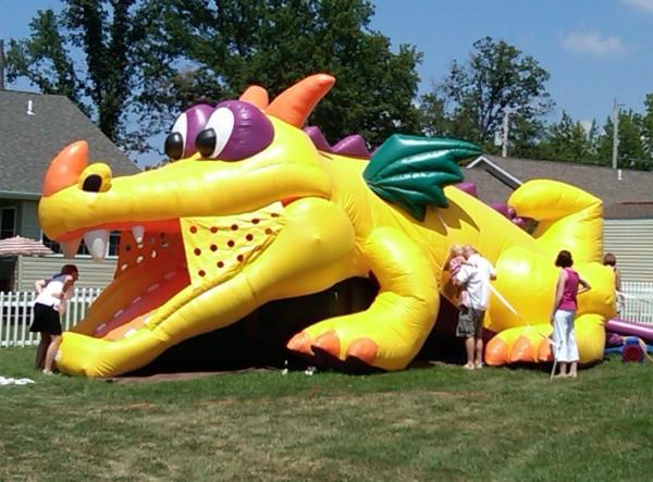 Buy cheap Big Dragon Inflatable Bouncer Castle Obstacle Course For Kids from wholesalers