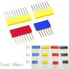 Buy cheap 60pcs Colored 2.54mm Single Row Straight Pin Header 11mm Long Pin Socket PCB Connector from wholesalers