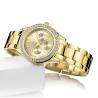 Buy cheap 18K Gold PVD Plated Quartz Ladies Wrist Watches 3atm Waterproof from wholesalers