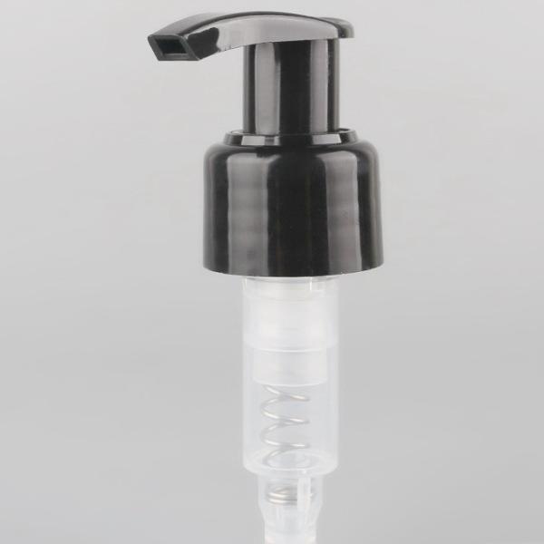 Buy cheap Cosmetic Pressing Liquid Dispenser Pump Hand , Light Touch Black Lotion Pump from wholesalers