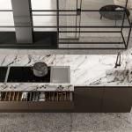 Large Style Complete Custom Kitchen Cabinet Set Island Kitchen Furniture Lacquer