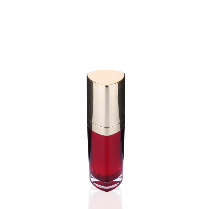 Red Triangle Bottle 50ml Firm Lotion Luxury Acrylic Bottle For Health Care Products