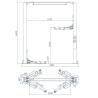 Buy cheap 2 Post Overhead Clear Floor Car Lift 1900mm Lifting Height With Symmetric Arms from wholesalers