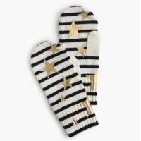 Buy cheap Girl ' S Knitted Mitten Gloves With Foil Print Customized Color One Size product