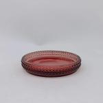 Chili Glass Bathroom Accessories Set Round Shape With Line Beans Glass Soap