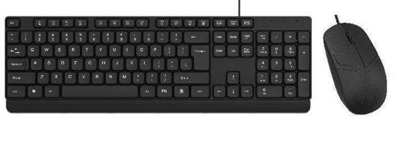 Buy cheap 104-key Wired Multimedia Keyboard Black Waterproof HIPS Plastic USB Plug-and-play Customizable Logo Printing. Mouse 1200DPI ABS Shell from wholesalers