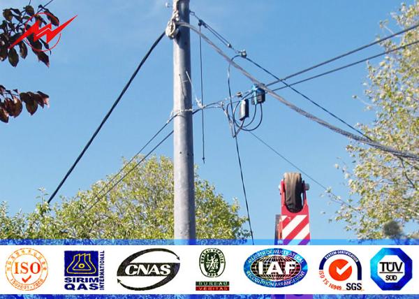 Buy cheap 14.5m Overall Height Tapered Steel Utility Pole With 3mm Thickness 1250kg Load from wholesalers