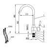 Buy cheap One Handle Chrome Plated Kitchen Sink Water Faucet , Deck Mounted Mixer Taps from wholesalers