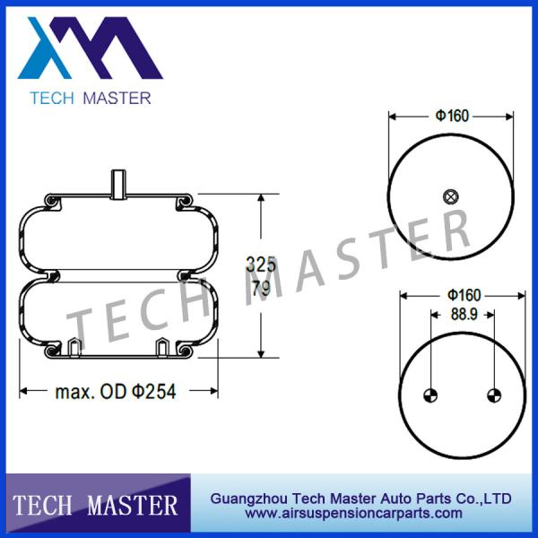 Buy cheap Convoluted Air Suspension Bag Air Rubber Bellow Spring For Trailer Firestone W01-358-7897 from wholesalers
