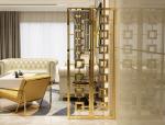 Hairline Gold Stainless Steel Wall Panels For Office/Room/Interior Decoration