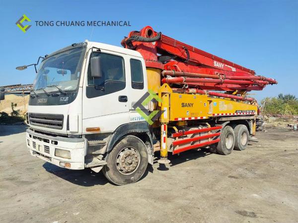 Buy cheap In 2010 Sany Heavy Industry 37 Meters Isuzu Second Hand Concrete Pump Truck from wholesalers