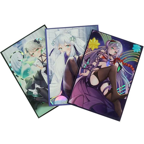 Buy cheap Customized Holo Printing Art Card Sleeves Yugioh MTG TCG Hologram Anime Custom Trading Board Game Card Sleeves from wholesalers