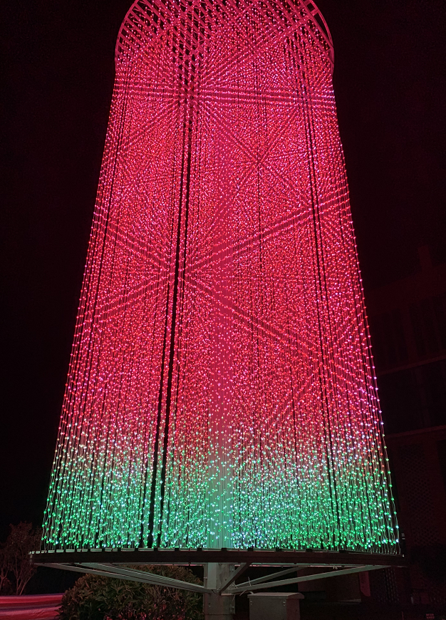 Customized Flexible LED Pixel Screen for Outdoor Building Background