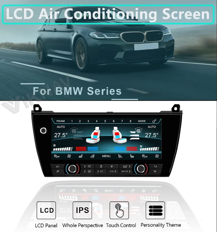 Car Climate Control For BMW 5 Series F10 F11 5GT F07 F18 M5 2011-2017 Touch Screen AC Panel Digital Air Conditioning