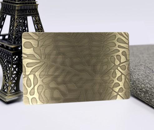 Magnetic Stripe Metal Bank Card 80x50mm Customized Pantone Color Stantless