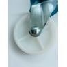 Buy cheap 13mm/13mm/17mm/21mm/27mm/27mm Light Duty Furniture PP White Swivel Castor with Brake from wholesalers