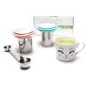 Buy cheap Double Handle Reusable Stainless Steel Teapot Infuser Basket With Lid from wholesalers