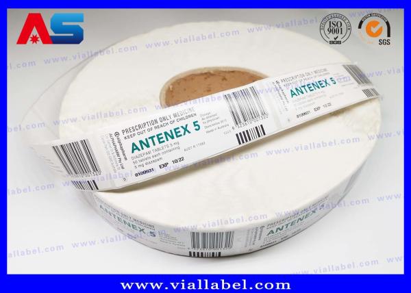 Buy cheap Peptide 5 ML Vial Label Sticker Customized Printing Strong Adhesive Labels In Rolls from wholesalers