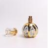 Buy cheap 50ml UV Engraving Golden Pumpkin Shaped Perfume Glass Bottle With UV Acrylic Lid from wholesalers