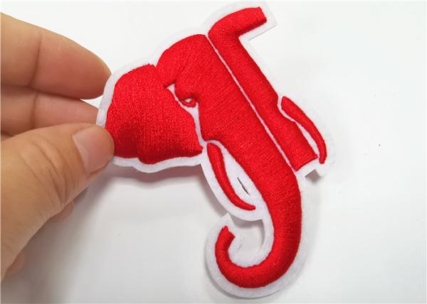 Buy cheap Small Handmade 3D Embroidery Patches Vivid Color Elephant Pattern from wholesalers