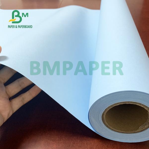 20LB Blue CAD Plotter Paper For Design Heat Resistant 440mm X 150m