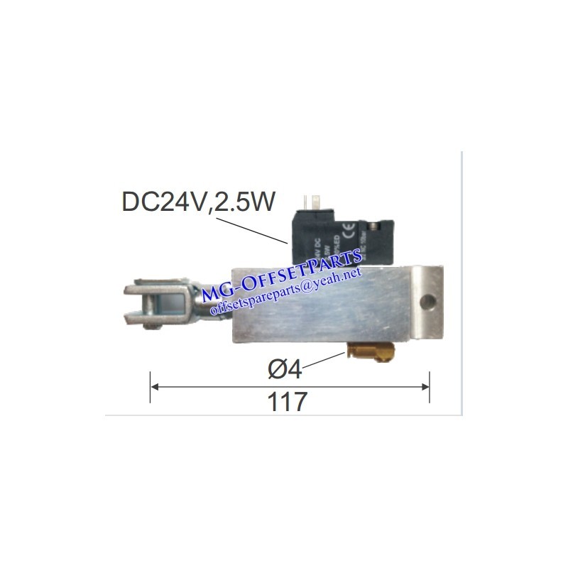 92.184.1011, HD MACHINE CYLINDER/VALVE UNIT D25 H30 EW, HIGH QUALITY HD REPLACEMENT PARTS