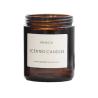 Buy cheap Christmas 200ml 300ml Amber Glass Candle Holder With Metal Lid from wholesalers