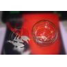 Buy cheap Caviar sea food cooler glass server with high quality glass material and logo can be printed on bottom from wholesalers