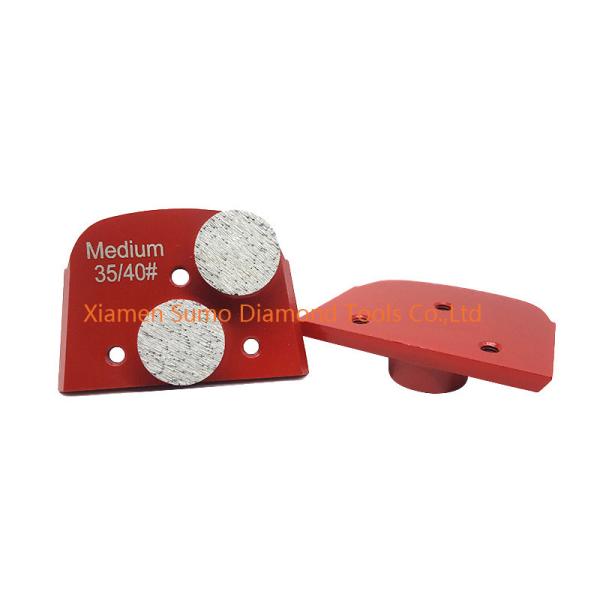 Buy cheap 3 Hole Bracket Concrete Grinding Tools Double Button Segments Diamond Grinding Disc from wholesalers