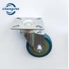 Buy cheap 3 Inch Blue Industrial Caster Wheels with Flat Plate Stem from wholesalers