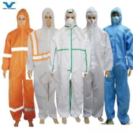 Buy cheap OEM CE Type4/5/6 Work Uniform Hooded Coveralls Disposable Suit For Industrial Workers from wholesalers