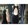 Buy cheap Unique Black Mermaid Style Prom Dress , Sleeveless Beaded Ball Gown Top Hollow from wholesalers