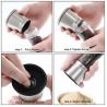 Buy cheap Glass Bottle 192mm 277g 180ml Manual Salt Grinder from wholesalers