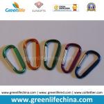 Promotional gifts aluminium D-shaped camping carabiner different colors