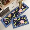 Buy cheap Plant Flower Printing Kitchen Floor Mats Non Slip 40*60mm Rectangle from wholesalers