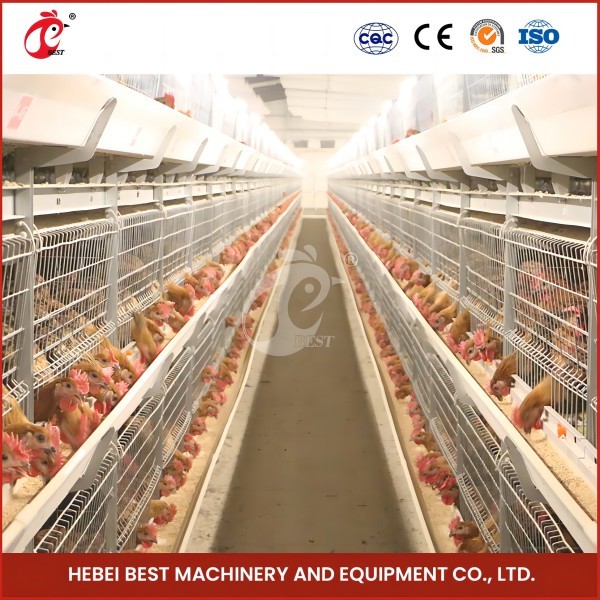 432cm2 Area Bird Chick Brooder Cage With 6 Tiers And Durable Rose