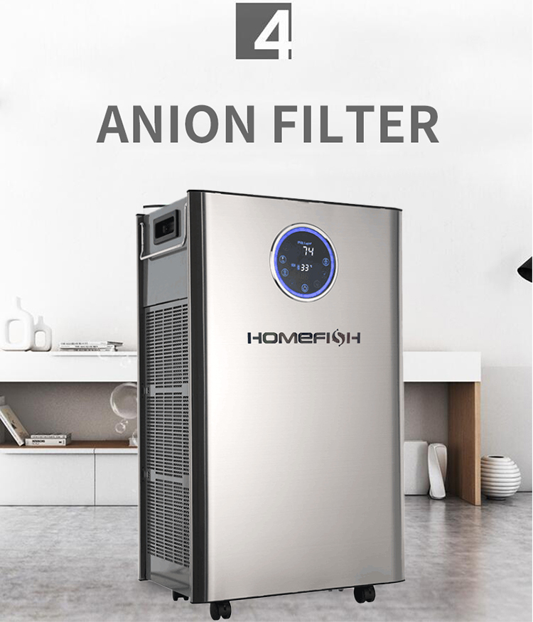 HOMEFISH Commercial Air Purifier Ultrasonic Luftbefeuchter Anion Concentration 10 Million/Cm3