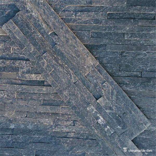 Buy cheap Chinamarble , Black Z Shape Quartzite Cultured Stone WSQ-020,6×24 (150×600mm) from wholesalers