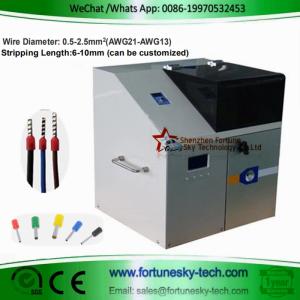 China Automatic Wire Stripping Ferrule Crimping Mahcine Wire Stripper Ferrule Crimper Machine Crimping range: 0.5-2.5mm on sale