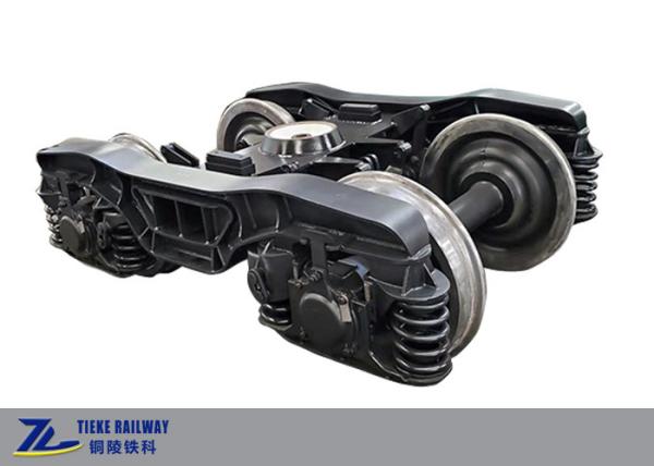 Buy cheap Welded Frame Goods Train Bogie For 4 Axle Truck Car 20 Ton Axle Load from wholesalers