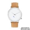 Buy cheap 42mm Waterproof Leather Wrist Watch , Gold Simple Leather Watch from wholesalers