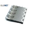 Buy cheap Female SFP+ Shield Cage Connector 1x4 Ganged SFP Plus Cage Assembly with Light Pipe from wholesalers