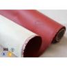 Buy cheap 800℃ 0.8mm Red Silicone Coated High Silica Fabric For Heat Insulation from wholesalers