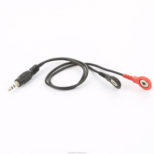 Buy cheap 2 Lead ECG Medical Cables 4.0mm Electrode Snaps To 3.5mm Stereo Plug Cable from wholesalers