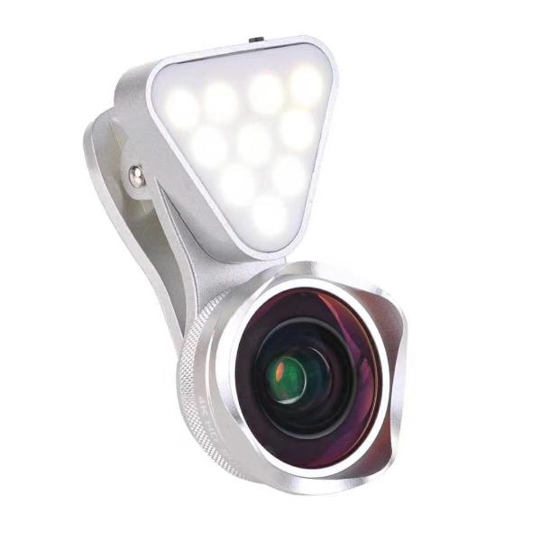 Buy cheap phone lens with selfie led ring light camera mobile lens from wholesalers