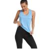 Buy cheap SGS Breathable Loose Fitting Yoga Tops Plus Size Open Back Workout Tops Moisture Wicking from wholesalers