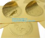 Die Cut Foil stamping, Waterproof Vinyl PVC Custom Logo Sticker Label, matte